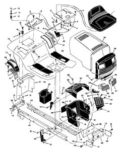 Part Location Diagram of F-97841 Murray Book, Instruction